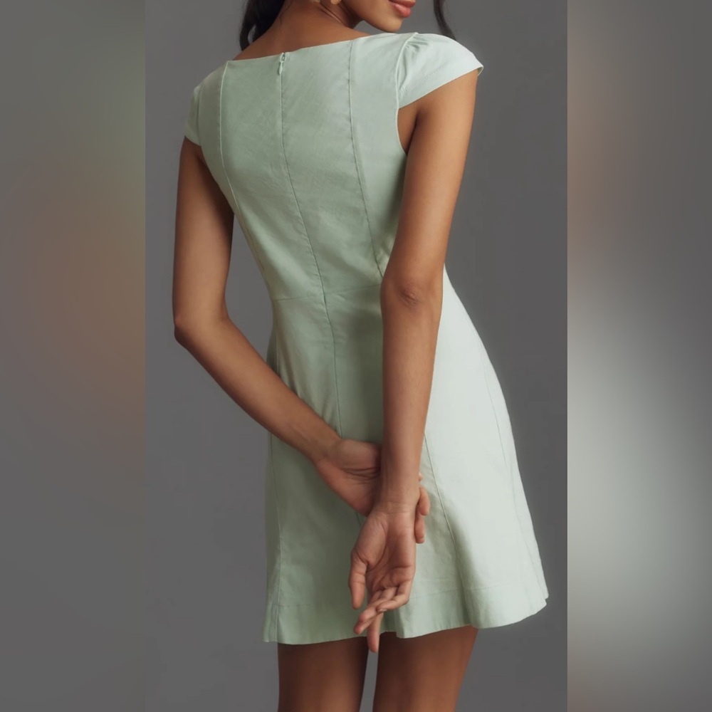 The Cecily Fit & Flare Sweetheart Dress by Maeve: Mini Edition in Mint Size XS - Picture 2 of 11
